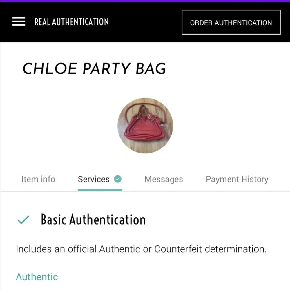 Chloé Paraty Shoulder Red Leather Bag